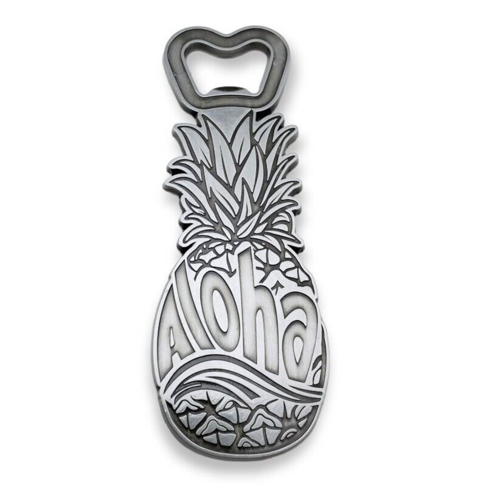 Pineapple Hawaii‎ Aloha Bottle Opener Fridge Refrigerator Magnet Souvenir Metal